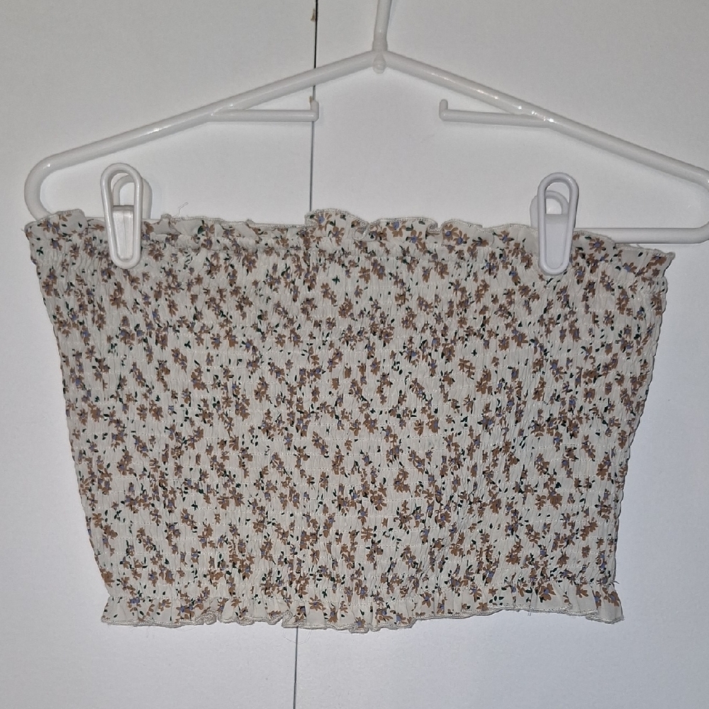 Floral Smocked Tube Top